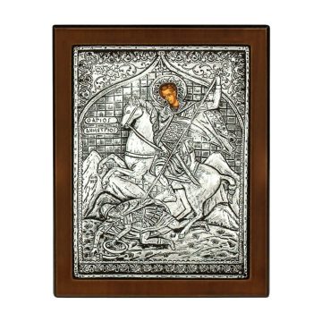 ICON SAINT DEMETRIUS, Silver 925°, 23 x 17 cm
