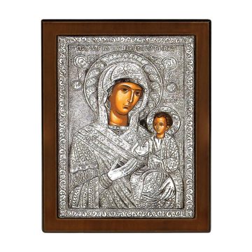 ICON PANAGIA PROUSIOTISSA, Silver 925°, 23 x 17 cm