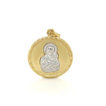 Amulet Virgin Mary, gold Κ9 (375°)