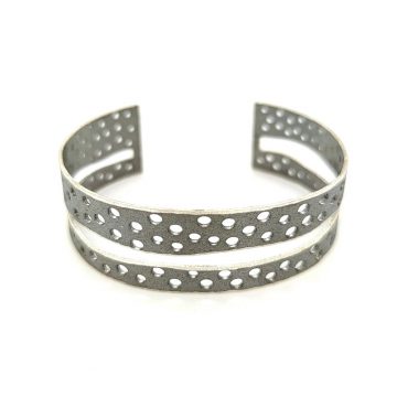 SARINA women’s silver bracelet (925°) with oxidation, A21019B