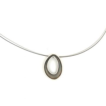 SARINA women’s silver necklace (925°) with oxidation A3519A