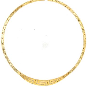 Κολιέ γυναικείο, χρυσός K14 (585°), μαίανδρος ντεγκραντέ