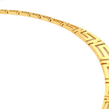 Κολιέ γυναικείο, χρυσός K14 (585°), μαίανδρος ντεγκραντέ