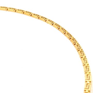 Κολιέ γυναικείο, χρυσός K14 (585°), μαίανδρος