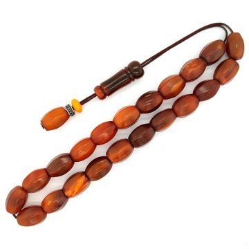 Kombolois Brown horn matched (19 beads)
