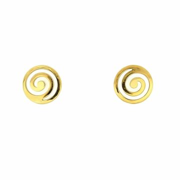 Women’s earrings, gold K14 (585°), spira