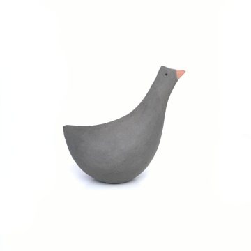 TREIS GRAMMES Goose, Grey/Orange, Ceramic, 14,5 x 14,5cm