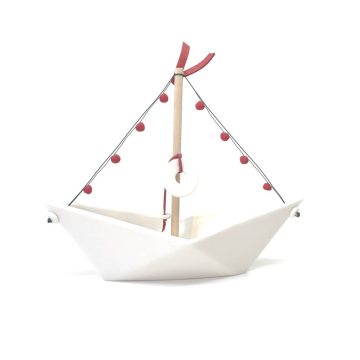 TREIS GRAMMES Boat, White, Ceramic, 21,5 x 17 cm