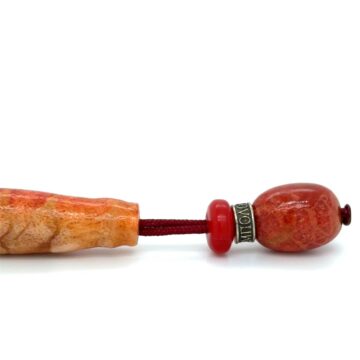 Kombolois apple coral, 21 beads