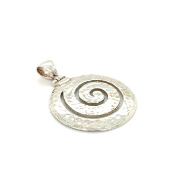 Pendant, silver (925 °), spiral