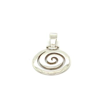 Pendant, silver (925 °), spiral