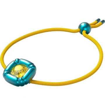 SWAROVSKI Dulcis bracelet, Cushion cut crystals, Blue, 5613667