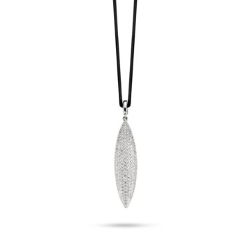 TI SENTO Women’s necklace with black cord, silver (925°), 6722ZI