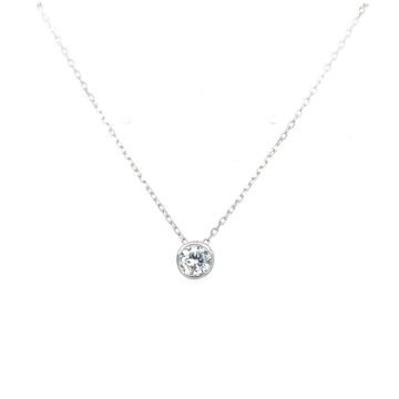 Women’s necklace, silver (925 °) single stone
