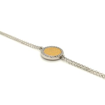 Women’s bracelet silver (925°) with zirgon, Disc of Phaistos