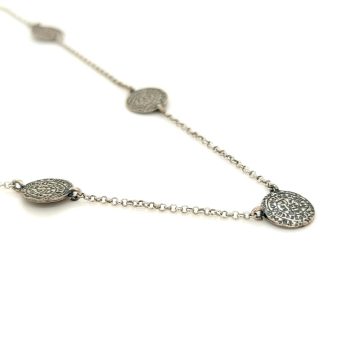 Women’s necklace, silver (925°), Disc of Phaistos