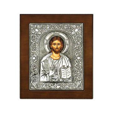 ICON CHRIST, silver (925°), 17 x 14 cm