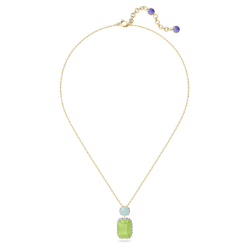SWAROVSKI Orbita necklace Octagon cut crystal, Multicolored, Gold-tone plated,5619787