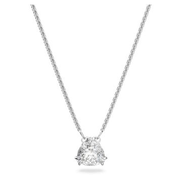 SWAROVSKI Millenia pendant Trilliant cut crystal, White, Rhodium plated,5628352