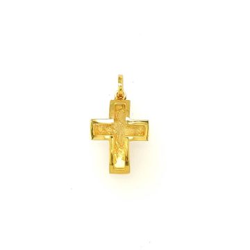 Men’s cross, gold K9 (375°)
