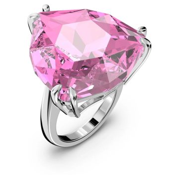 SWAROVSKI Δαχτυλίδι κοκτέιλ Millenia Κοπή Trilliant, Ροζ, Επιμετάλλωση ροδίου,size55,5614922