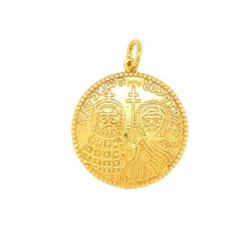 Amulet Constantine, silver (925°) gilded