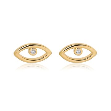 JOOLS Women’s Earrings evil eye, Silver (925°), GRE009.1