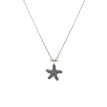 Women’s necklace, silver (925°), starfish