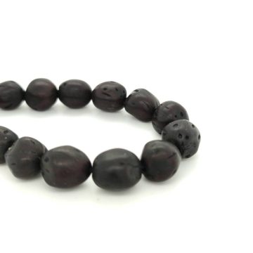 KOMBOLOIS Aromatic fruit, black, 21 beads, with tassel