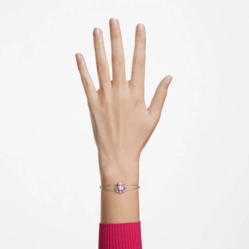 SWAROVSKI Sunshine bracelet Pink, Rhodium plated,5642968
