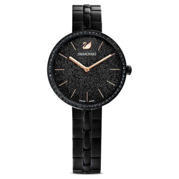 SWAROVSKI Ρολόι Cosmopolitan Μεταλλικό μπρασελέ, Μαύρο, Μαύρο φινίρισμα , 5547646