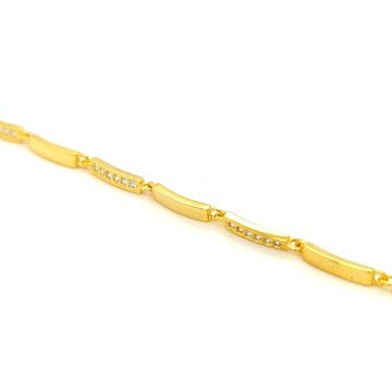 Women’s bracelet, silver (925 °)- Gold-plated with zircon