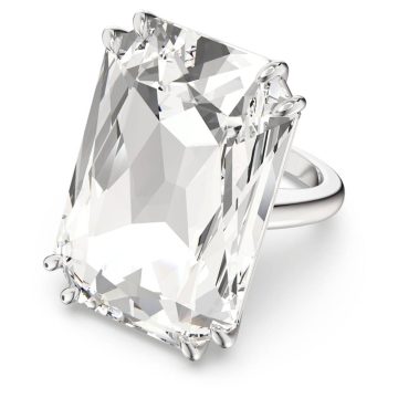 SWAROVSKI Mesmera cocktail ring ,Large Size Crystal, White, Rhodium Plating, size55-5600858