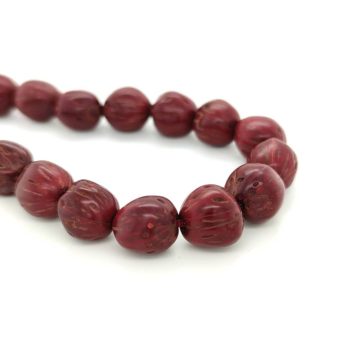 KOMBOLOIS Aromatic fruit with rose aroma, bordeaux-red, 21 beads