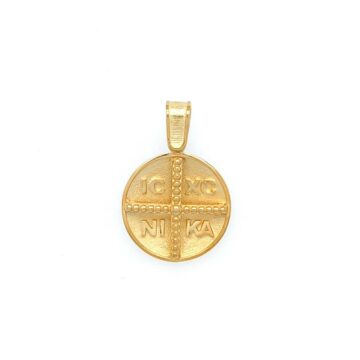 Double-sided Constantine Amulet, K14 gold (585°)