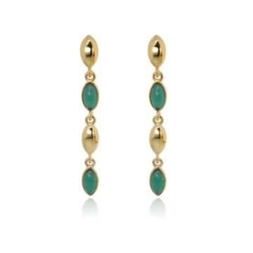JOOLS Women’s earrings with stone , gold-plated Silver (925°),SE2428-1.2