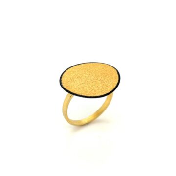 SARINA δαχτυλίδι γυναικείο, ασήμι (925°), επίχρυσο με οξείδωση, AK1913A
