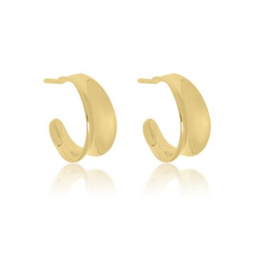 JOOLS Women’s hoop earrings , Gold-plated Silver (925°),E8243.1