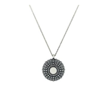 Women’s necklace, silver (925°), shell , small size