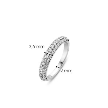 TI SENTO Δαχτυλίδι γυναικείο, ασήμι (925°), 12105ZI