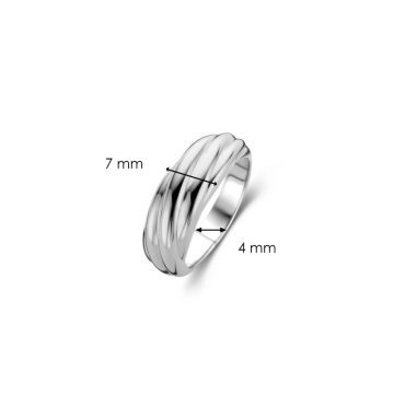 TI SENTO Δαχτυλίδι γυναικείο, ασήμι (925°), 12239SI