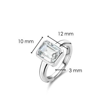 TI SENTO Δαχτυλίδι γυναικείο, ασήμι (925°), 12272ZI