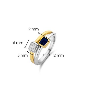TI SENTO Δαχτυλίδι γυναικείο, ασήμι (925°), 12275BY