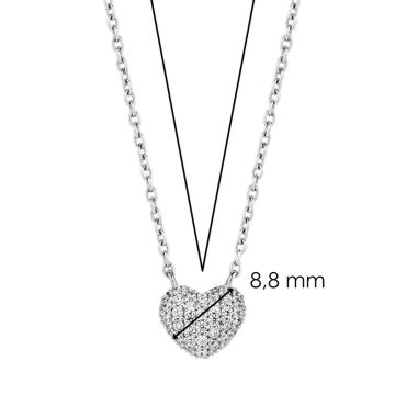 TI SENTO Women’s necklace heart, silver (925°), 3899ZI
