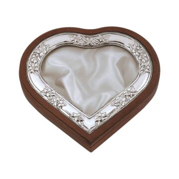 WREATH-HOLDER HEART, silver (925°), 30 x 27,5 cm