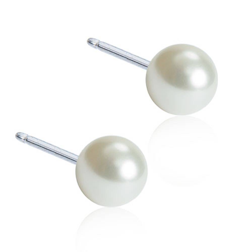 blomdahl natural titanium mm pearl white c l blomdahl natural titanium mm pearl white c l