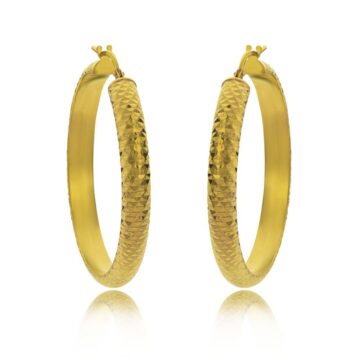 JOOLS Women’s hoop earrings , Gold-plated Silver (925°), ORFND35MD35