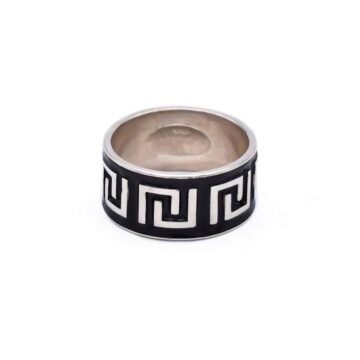 GIAMPOURAS COLLECTION Ring with Meader , Silver (925°) and Enamel