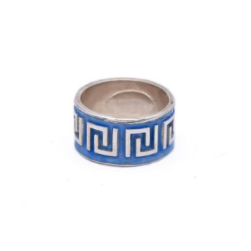 GIAMPOURAS COLLECTION Women’s Ring with Meader , Silver (925°) and Enamel