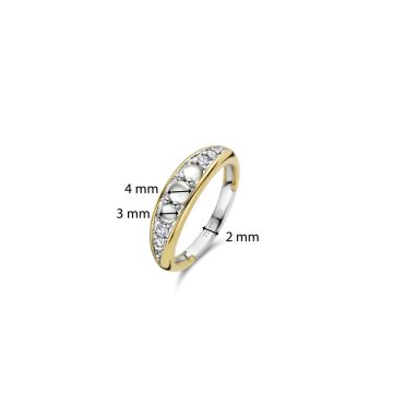 TI SENTO Δαχτυλίδι γυναικείο, ασήμι (925°), 12304MW
